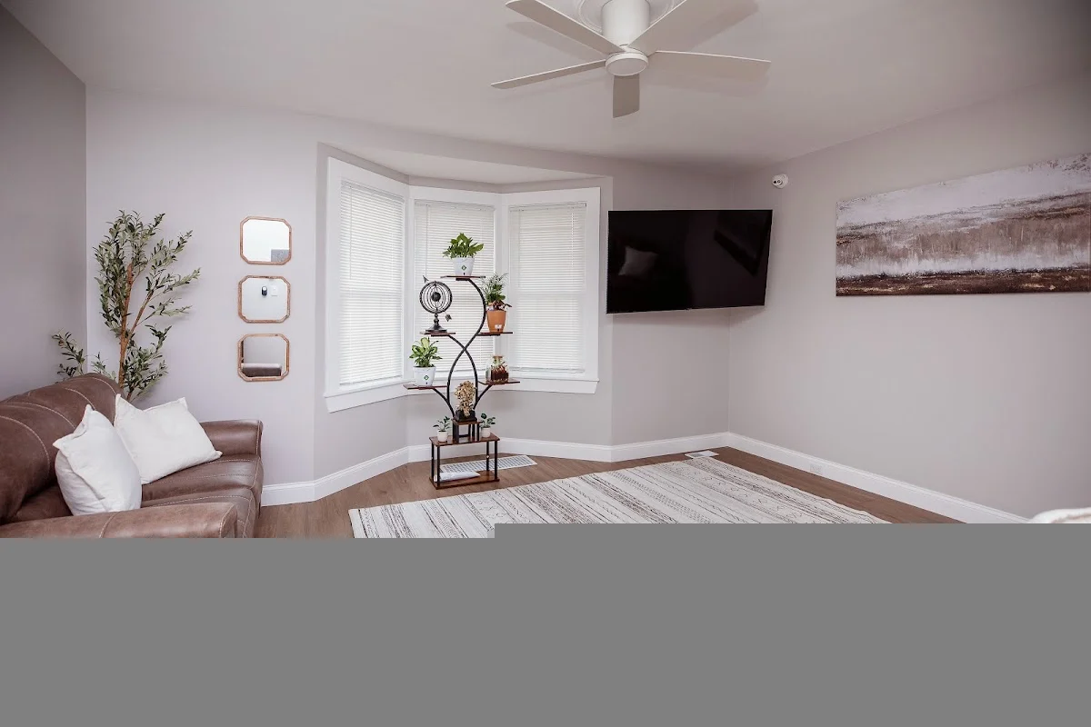 Amenities at Delaware sober living home — wood